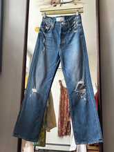 Load image into Gallery viewer, Mother Light Wash Distressed Denim
