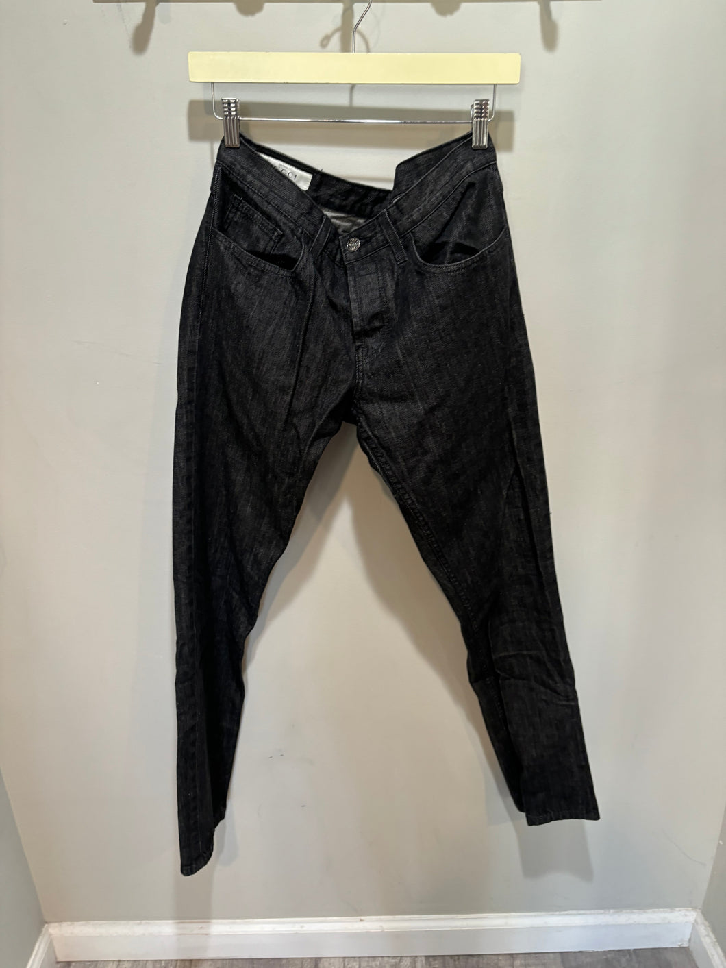 Gucci Black Denim Straight Leg Jeans