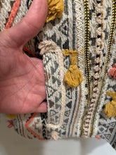 Load image into Gallery viewer, Verb Cream Textured Aztec Embroidered Jacket

