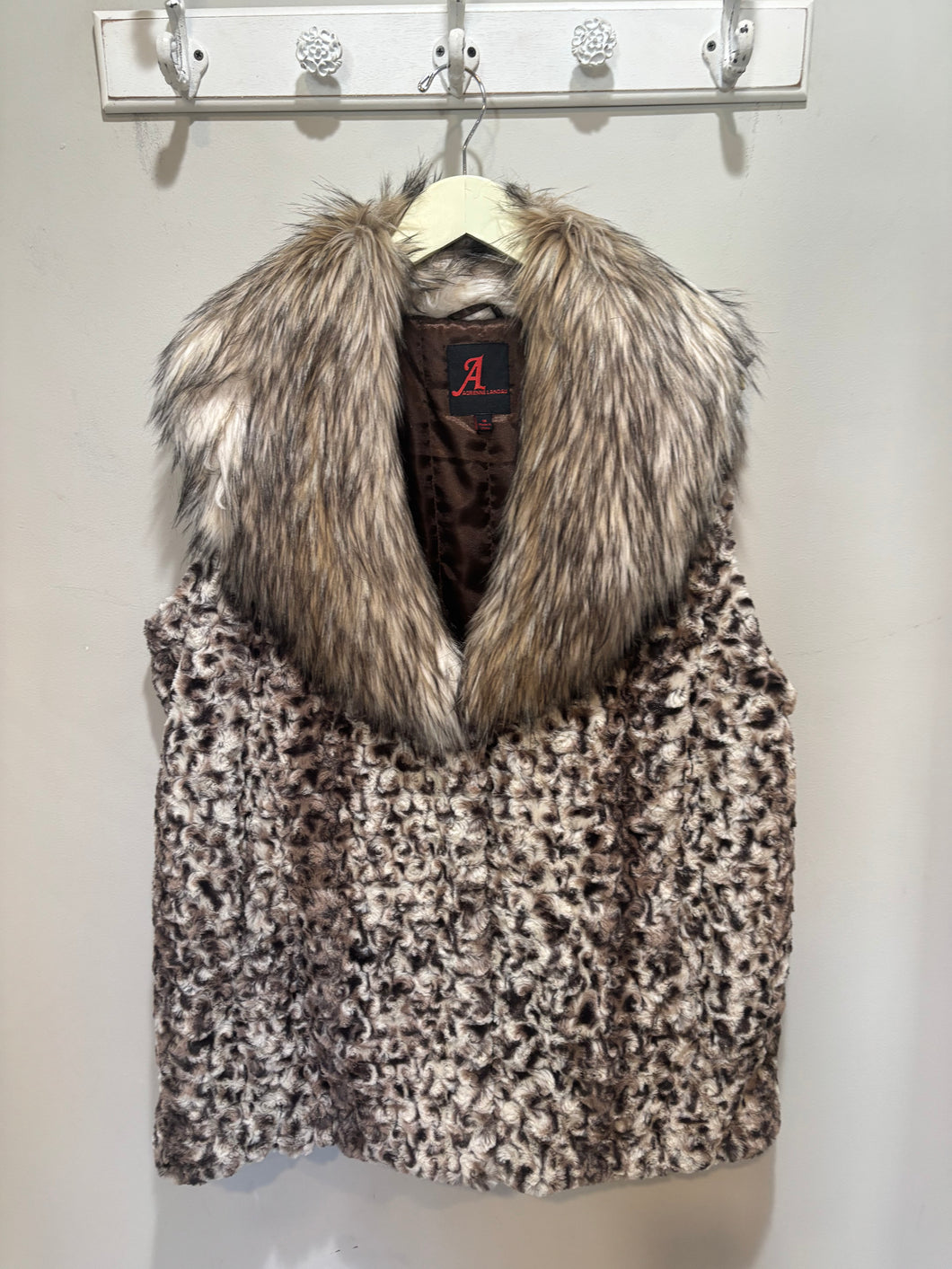 Vintage Adrienne Landau Faux Fur Vest