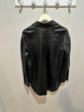 Load image into Gallery viewer, Zara Black Faux Leather Shacket Dress
