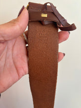 Load image into Gallery viewer, Gucci Marmont Brown Wide Leather Belt
