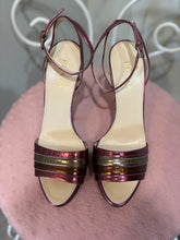 Load image into Gallery viewer, Authentic Prada Magenta Multicolor Strappy Heel Sandals
