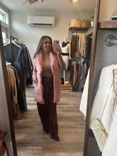Load image into Gallery viewer, Mauve Velvet Cargo Pants
