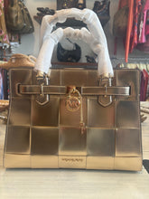 Load image into Gallery viewer, Michael Kors Metallic Gold Satchel
