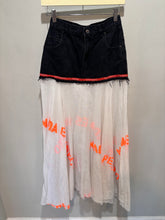 Load image into Gallery viewer, Black White Graffiti Maxi Skirt

