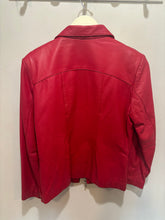 Load image into Gallery viewer, Vintage Guess Red Leather Jacket
