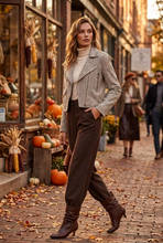Load image into Gallery viewer, BLANKNYC Grey Plaid Jacket
