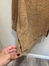 Load image into Gallery viewer, Maeve Anthropologie Tan Fuzzy Turtleneck Top
