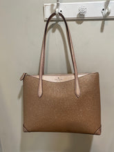 Load image into Gallery viewer, Kate Spade Rose Gold Metallic Tote
