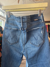 Load image into Gallery viewer, Mother Light Washed Distressed Jeans
