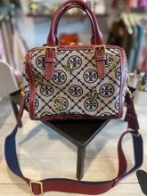 Load image into Gallery viewer, Tory Burch Tapestry Monogram Satchel
