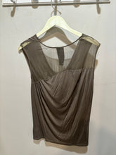 Load image into Gallery viewer, Heather Grey Drapey Cowl Neck Top
