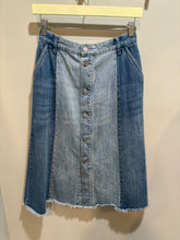 Load image into Gallery viewer, Vintage K Lab Multiwash Distressed Denim Skirt
