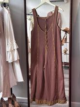 Load image into Gallery viewer, Brown Thermal Wideleg Jumpsuit
