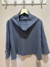 Load image into Gallery viewer, Elemente Clemente Blue Funnel Neck Virgin Wool Sweater
