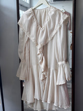 Load image into Gallery viewer, Cream Sheer Ruffles Boho Dress
