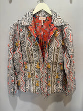 Load image into Gallery viewer, Verb Cream Textured Aztec Embroidered Jacket
