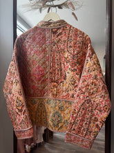 Load image into Gallery viewer, Quilted Peach Multi Pattern Jacket
