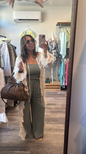 Load image into Gallery viewer, Green Smocked Tube Top Pants Set
