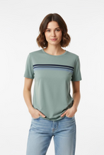 Load image into Gallery viewer, Marine Layer Green Striped Tshirt
