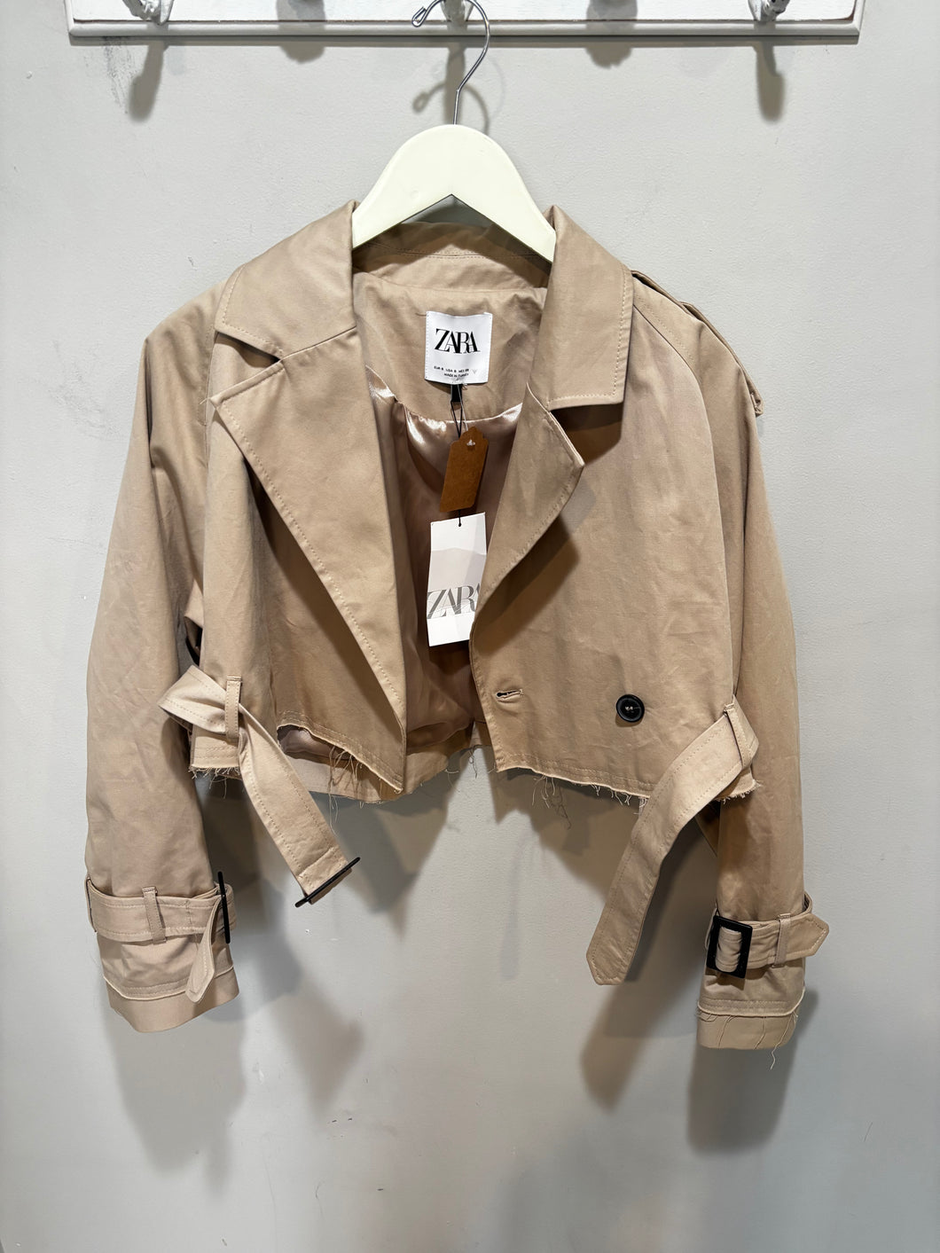 Zara Cropped Trench Jacket