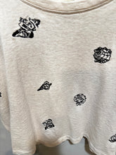 Load image into Gallery viewer, Anthropologie Maeve Cream Embroidered Shells Top
