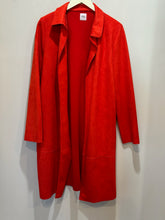 Load image into Gallery viewer, Zara Red Faux Suede Duster

