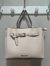 Load image into Gallery viewer, Michael Kors Cream Multipocket Satchel Bag.
