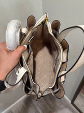 Load image into Gallery viewer, Michael Kors Cream Multipocket Satchel Bag.
