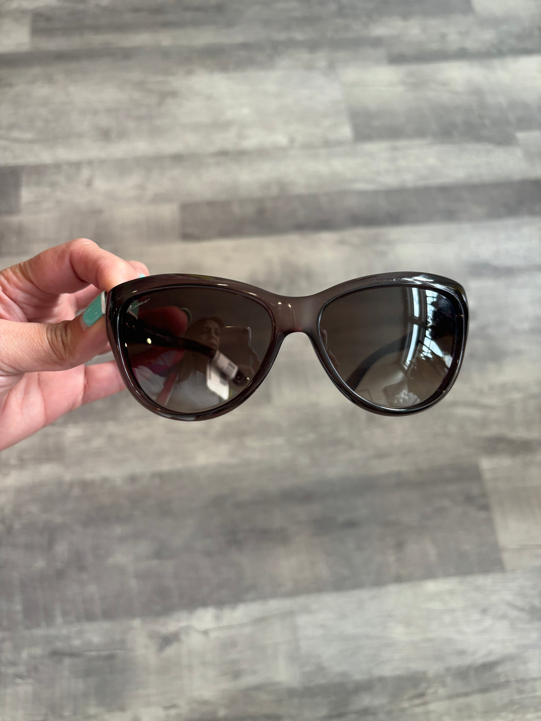 Gucci Brown Horsebit Sunglasses