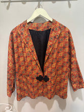 Load image into Gallery viewer, Vintage Orange Pattern Beaded Blazer
