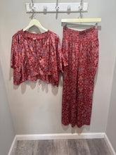 Load image into Gallery viewer, Free People Red Satiny Lounge Set
