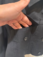 Load image into Gallery viewer, COS Black Cropped Trench Jacket
