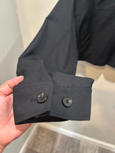 Load image into Gallery viewer, COS Black Cropped Trench Jacket
