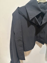 Load image into Gallery viewer, COS Black Cropped Trench Jacket
