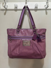 Load image into Gallery viewer, Coach Purple Patent Leather Tote
