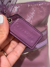 Load image into Gallery viewer, Coach Purple Patent Leather Tote
