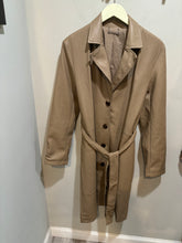 Load image into Gallery viewer, Tahari Tan Faux Leather Trench
