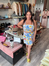 Load image into Gallery viewer, Midnight Sky White Seashell Pattern Skirt Set
