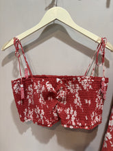 Load image into Gallery viewer, House of Harlow Rust Floral 2 Piece Skirt Set
