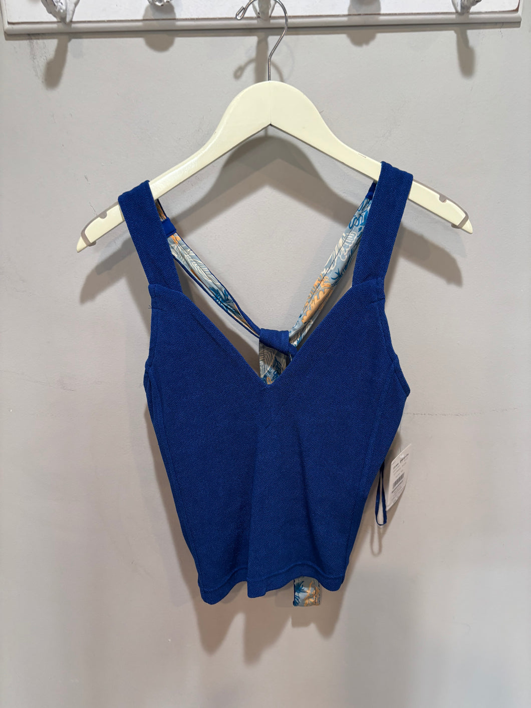Free People Blue Cropped Top