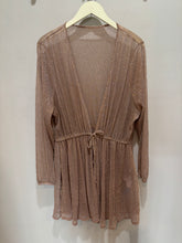 Load image into Gallery viewer, Sparkly Sheer Tie Waist Duster
