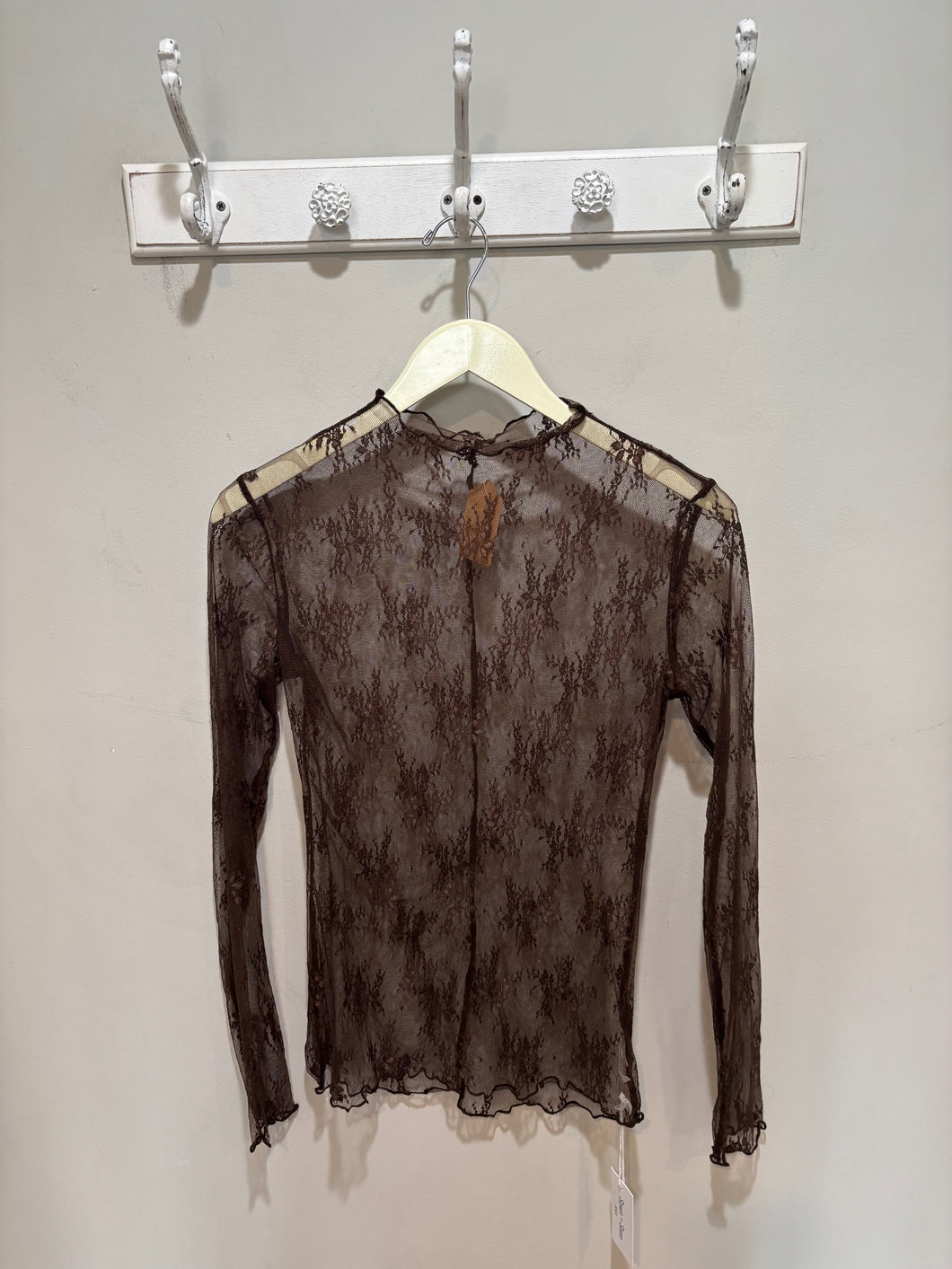 Brown Lace Top