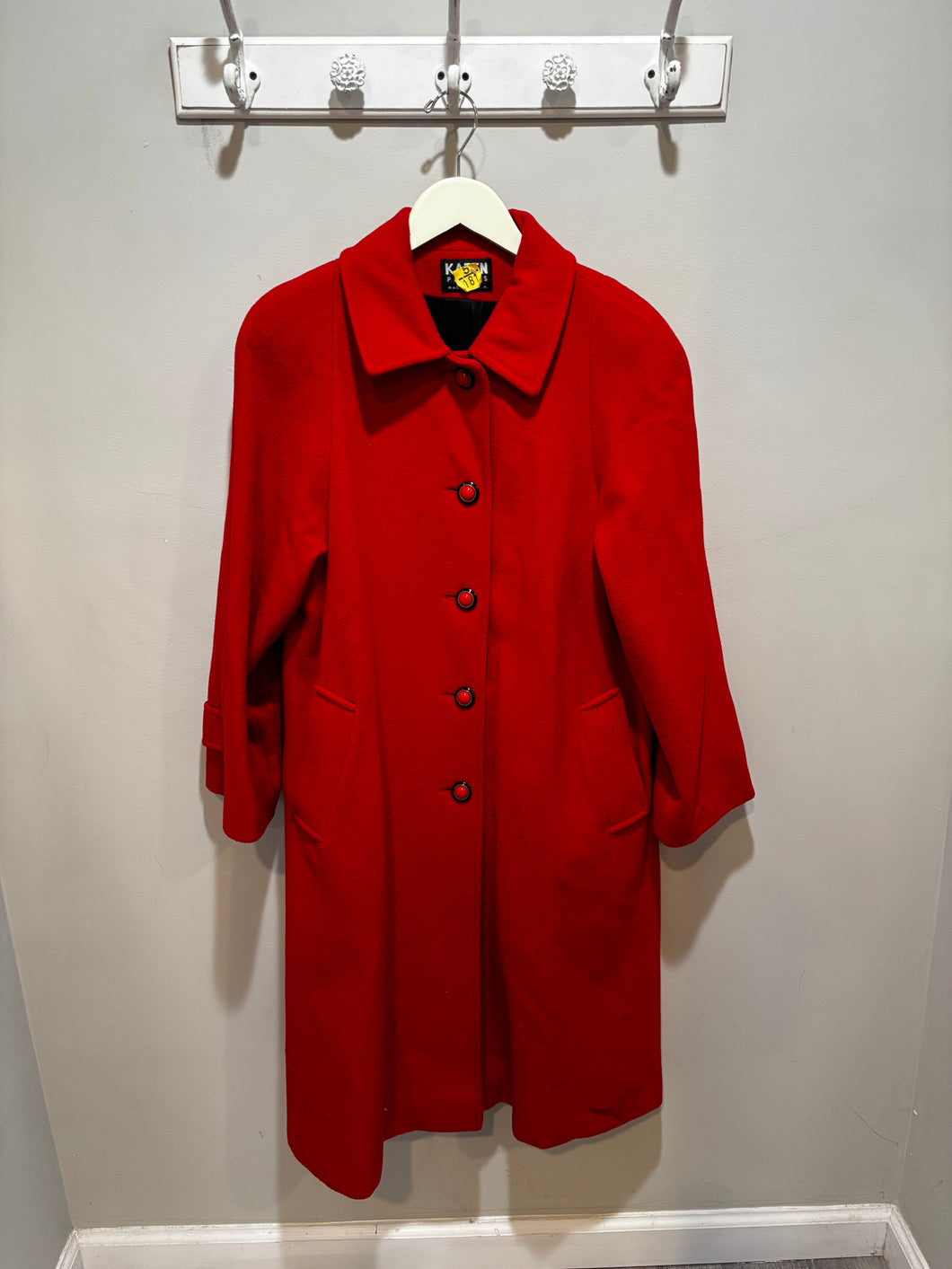 Vintage Karen Petites Red Coat