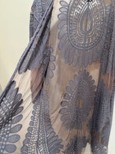 Load image into Gallery viewer, Lilac Embroidered Mesh Kimono
