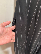 Load image into Gallery viewer, Anthropologie Black Pinstripes Halter Jumpsuit
