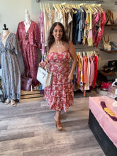 Load image into Gallery viewer, House of Harlow Rust Floral 2 Piece Skirt Set
