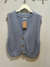 Load image into Gallery viewer, Miss Love Blue Knit Vest
