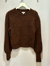 Load image into Gallery viewer, Eesome Brown Fuzzy Puff Sleeve Sweater
